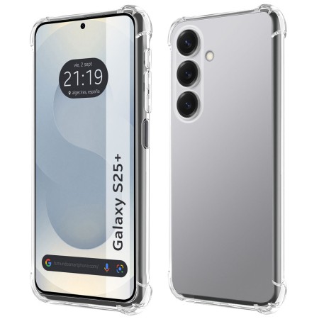 Funda Silicona Antigolpes Transparente para Samsung Galaxy S25+ Plus 5G