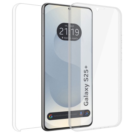 Funda Doble Transparente Pc + Tpu Full Body 360 para Samsung Galaxy S25+ Plus 5G