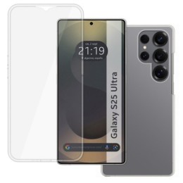 Funda Doble Transparente Pc + Tpu Full Body 360 para Samsung Galaxy S25 Ultra 5G 2