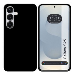Funda Silicona Gel TPU Negra para Samsung Galaxy S25 5G