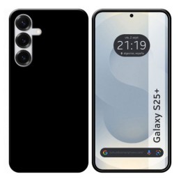 Funda Silicona Gel TPU Negra para Samsung Galaxy S25+ Plus 5G