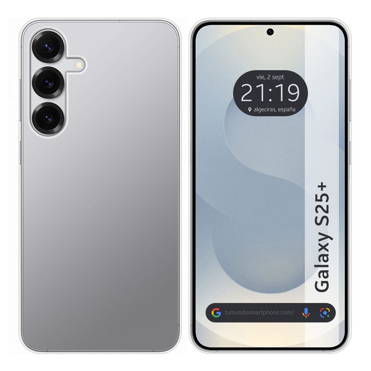 Funda Silicona Gel TPU Transparente para Samsung Galaxy S25+ Plus 5G