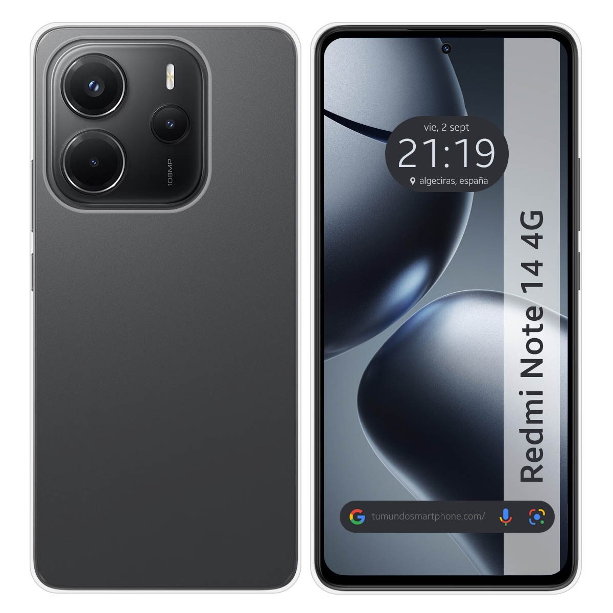 Funda Silicona Gel TPU Transparente para Xiaomi Redmi Note 14 4G