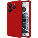 Funda Silicona Líquida Ultra Suave para Xiaomi Redmi Note 14 4G color Roja