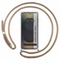 Funda Colgante Transparente para Samsung Galaxy S25 Ultra 5G con Cordon Camel