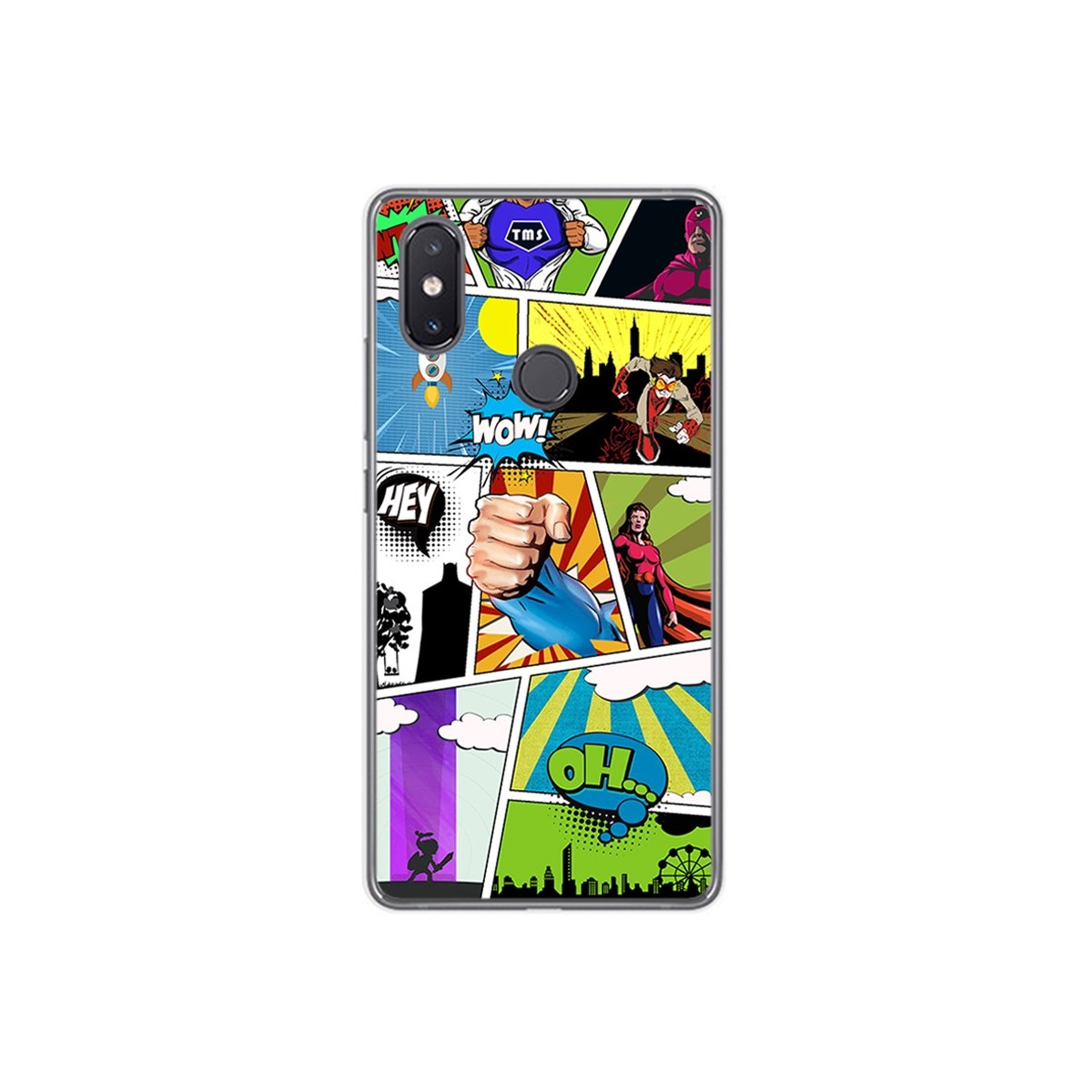 Funda Gel Tpu para Xiaomi Mi 8 Se Diseño Comic Dibujos