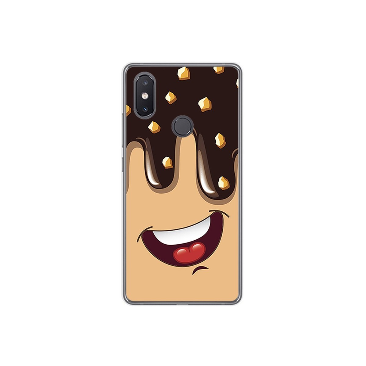 Funda Gel Tpu para Xiaomi Mi 8 Se Diseño Helado Chocolate Dibujos