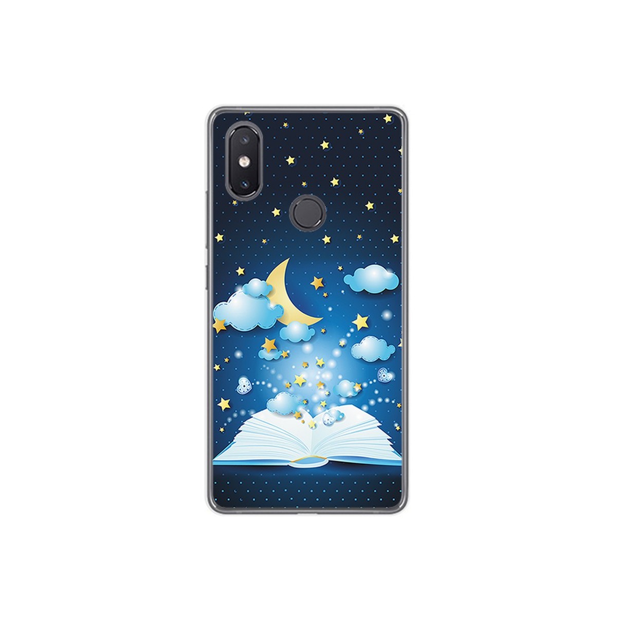 Funda Gel Tpu para Xiaomi Mi 8 Se Diseño Libro Cuentos Dibujos