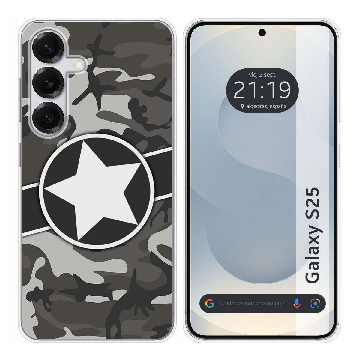 Funda Silicona para Samsung Galaxy S25 5G diseño Camuflaje 02 Dibujos