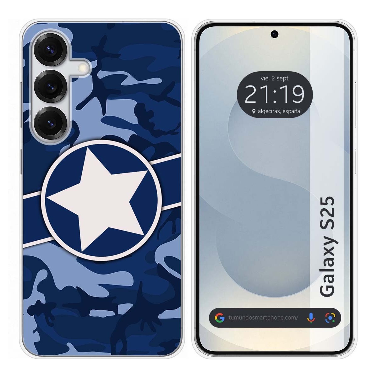 Funda Silicona para Samsung Galaxy S25 5G diseño Camuflaje 03 Dibujos