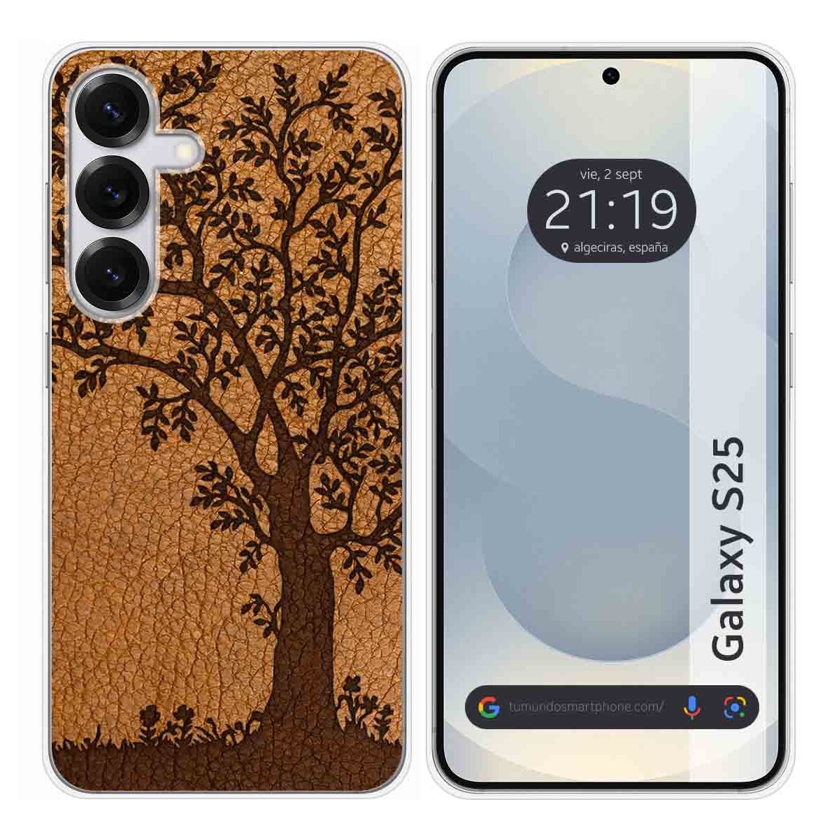 Funda Silicona para Samsung Galaxy S25 5G diseño Cuero 03 Dibujos