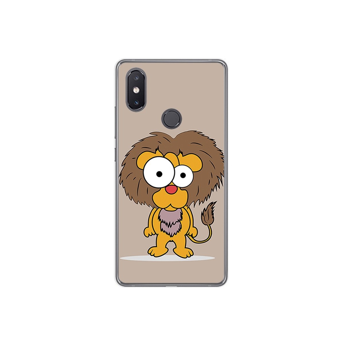 Funda Gel Tpu para Xiaomi Mi 8 Se Diseño Leon Dibujos