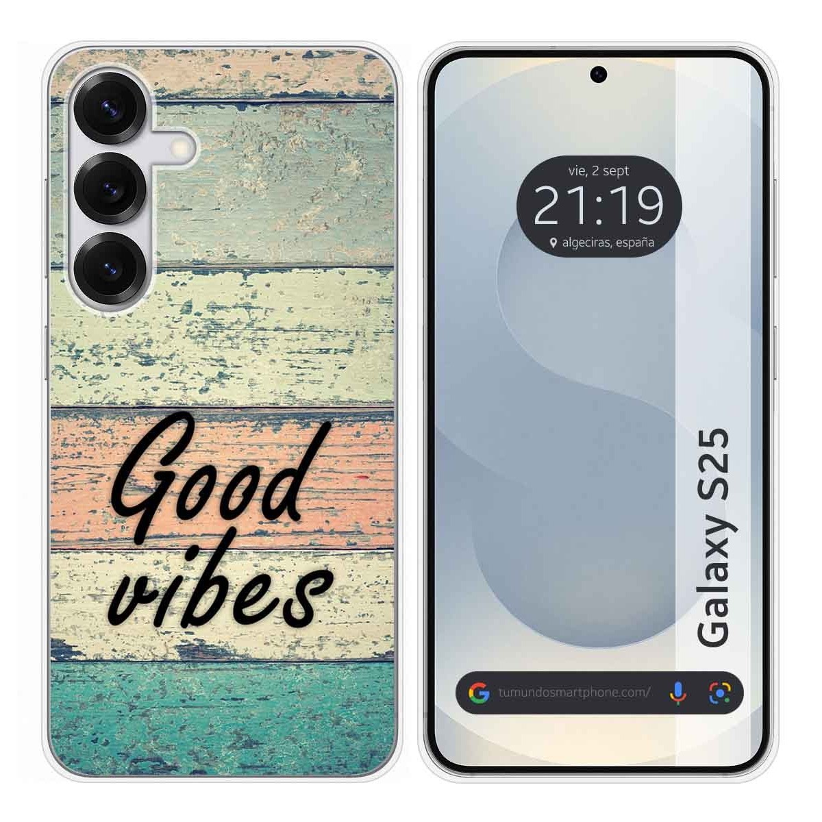 Funda Silicona para Samsung Galaxy S25 5G diseño Madera 01 Dibujos