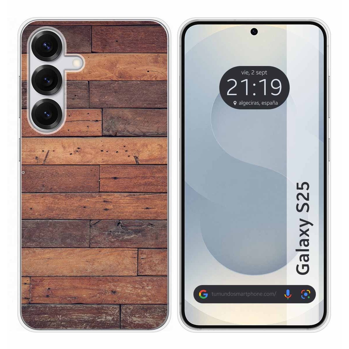 Funda Silicona para Samsung Galaxy S25 5G diseño Madera 03 Dibujos