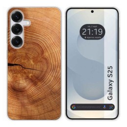 Funda Silicona para Samsung Galaxy S25 5G diseño Madera 04 Dibujos