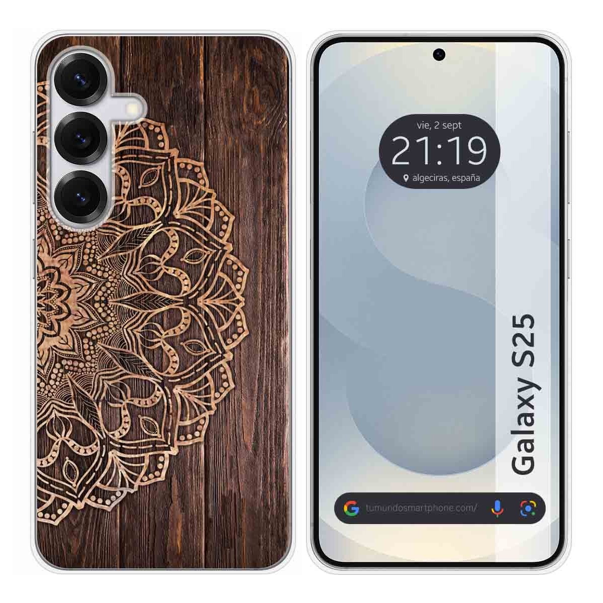 Funda Silicona para Samsung Galaxy S25 5G diseño Madera 06 Dibujos