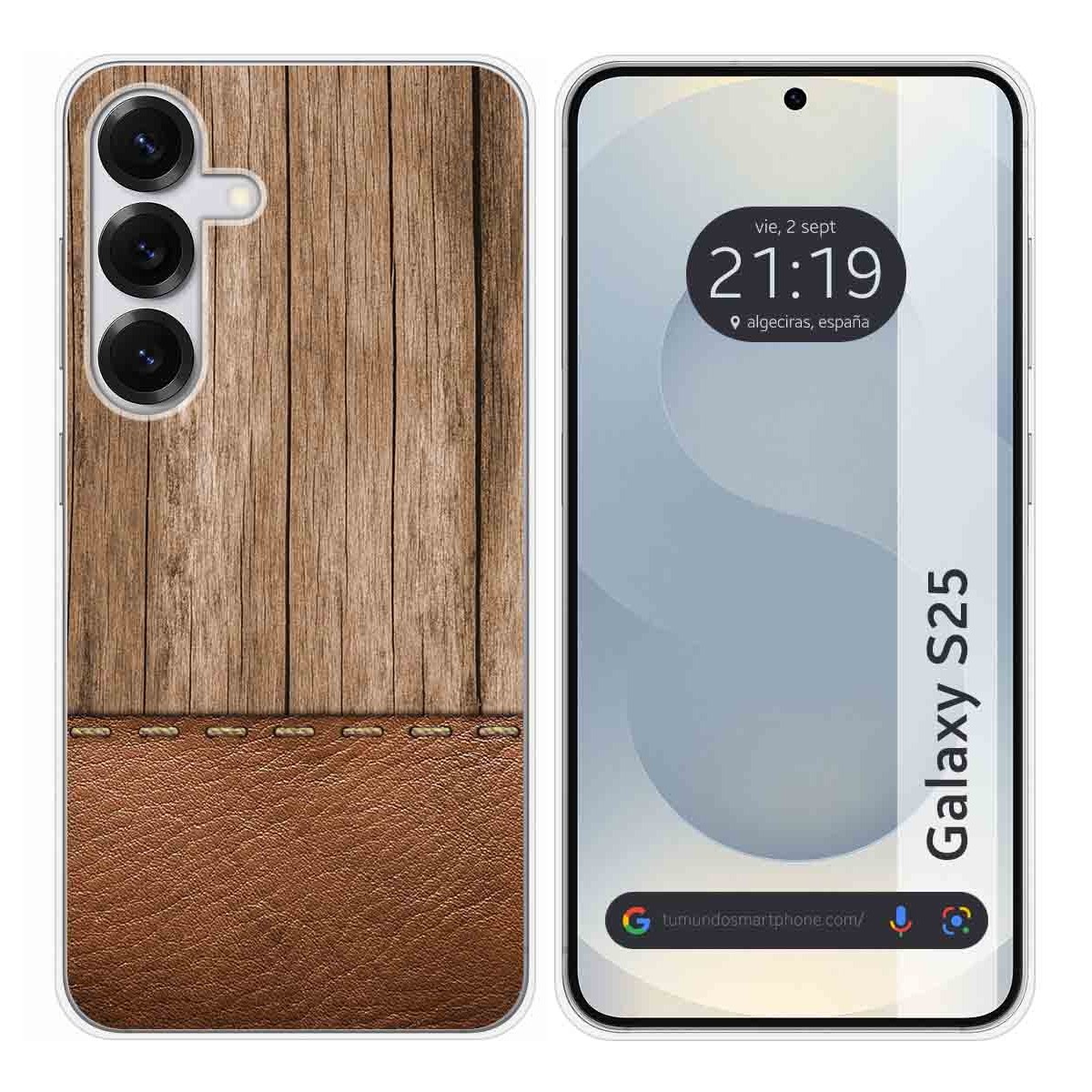 Funda Silicona para Samsung Galaxy S25 5G diseño Madera 09 Dibujos