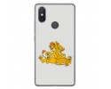 Funda Gel Tpu para Xiaomi Mi 8 Se Diseño Leones Dibujos