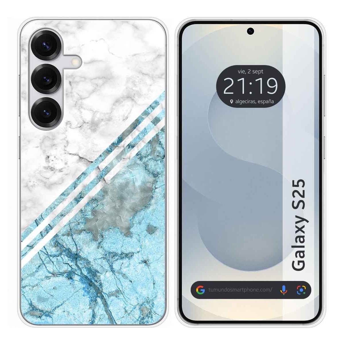 Funda Silicona para Samsung Galaxy S25 5G diseño Mármol 02 Dibujos