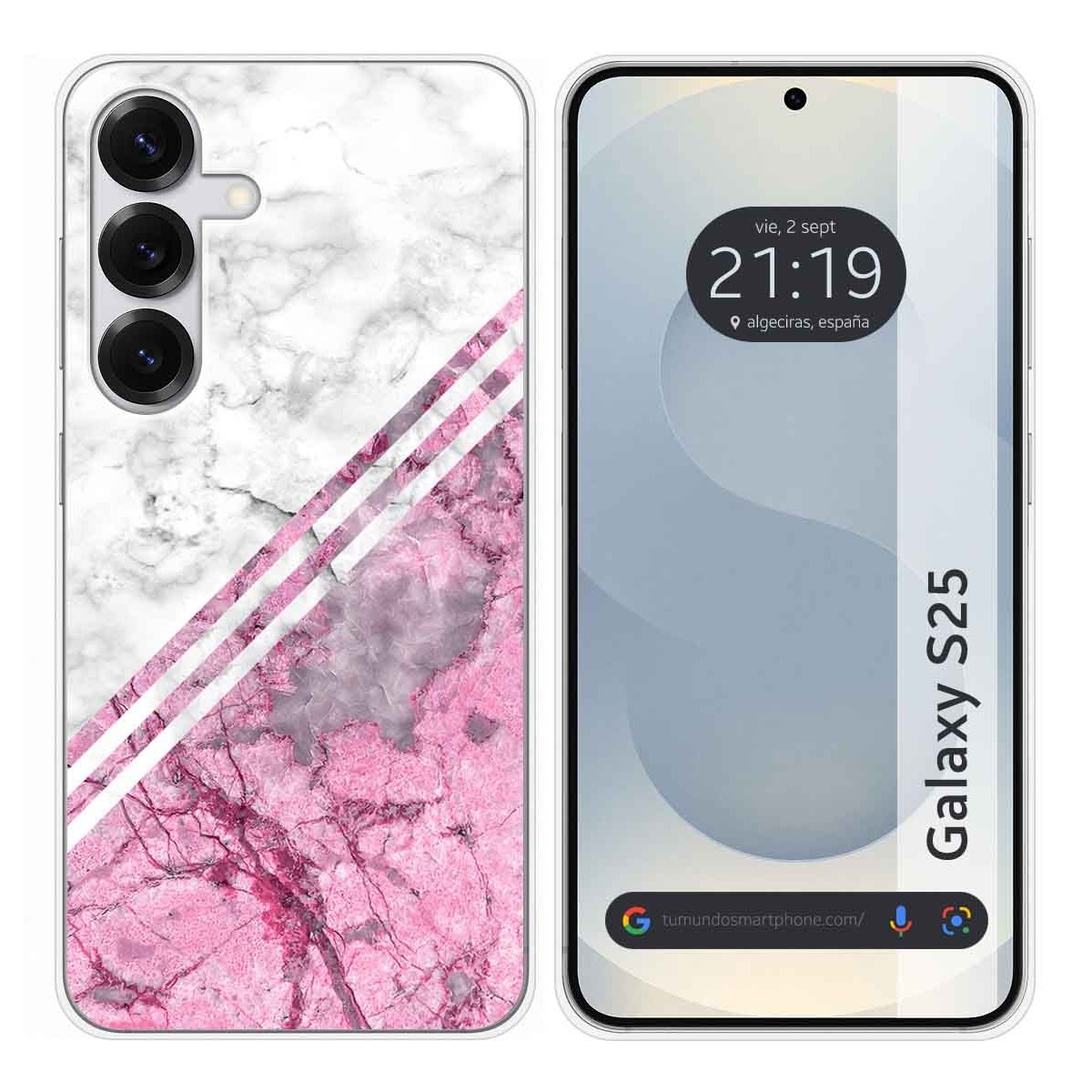 Funda Silicona para Samsung Galaxy S25 5G diseño Mármol 03 Dibujos