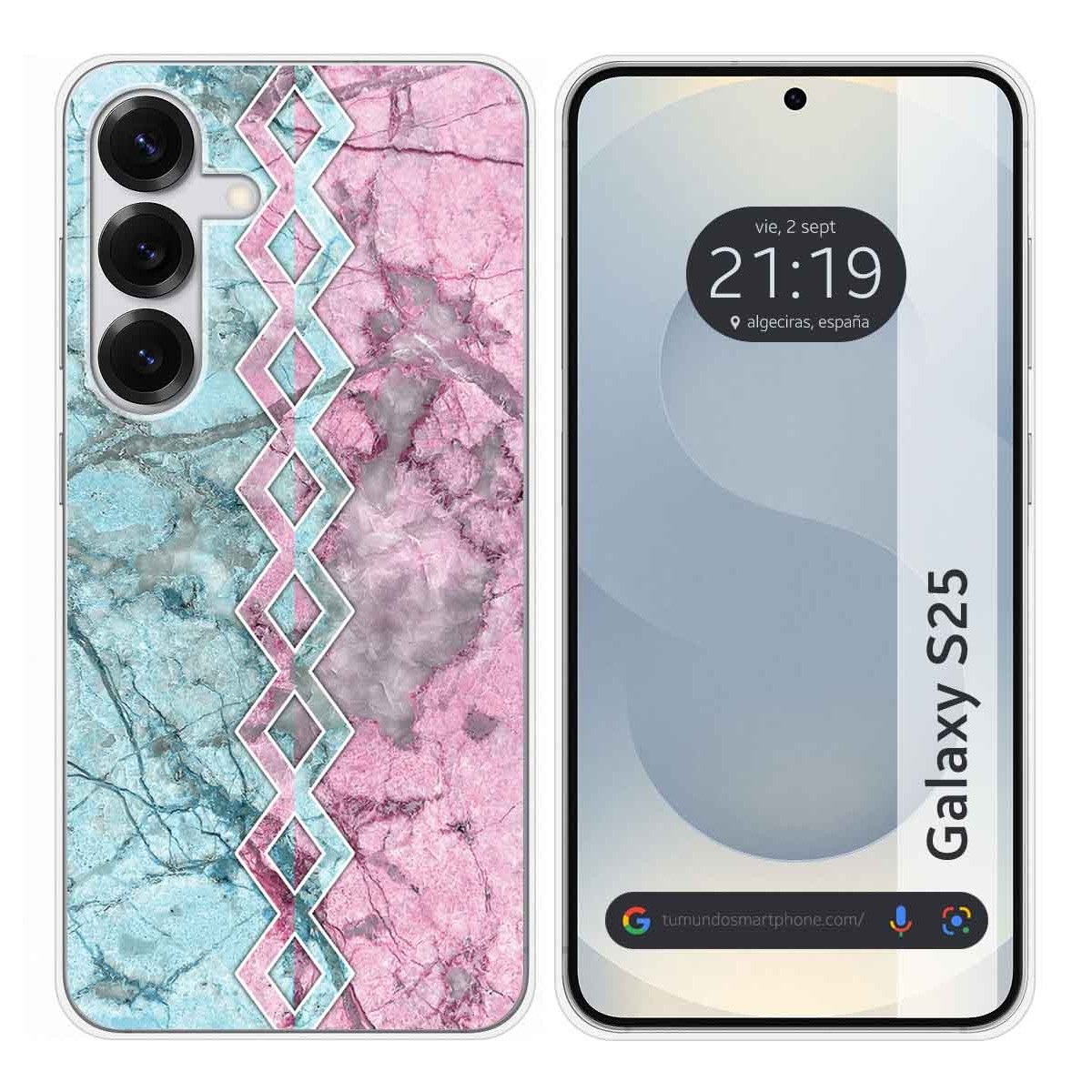 Funda Silicona para Samsung Galaxy S25 5G diseño Mármol 08 Dibujos