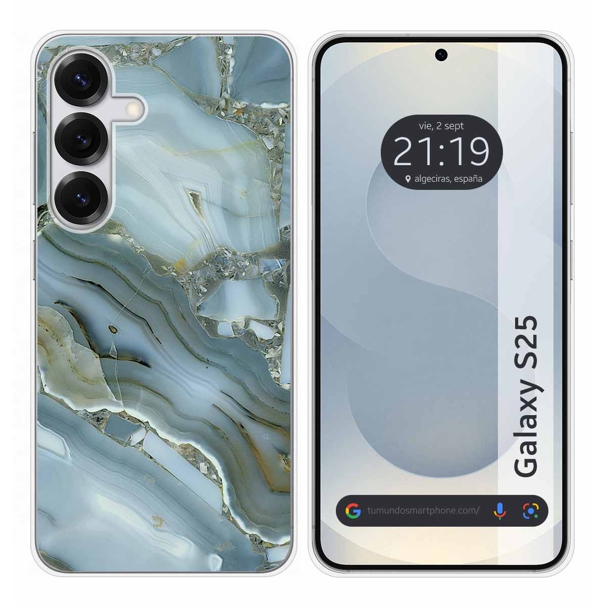 Funda Silicona para Samsung Galaxy S25 5G diseño Mármol 09 Dibujos