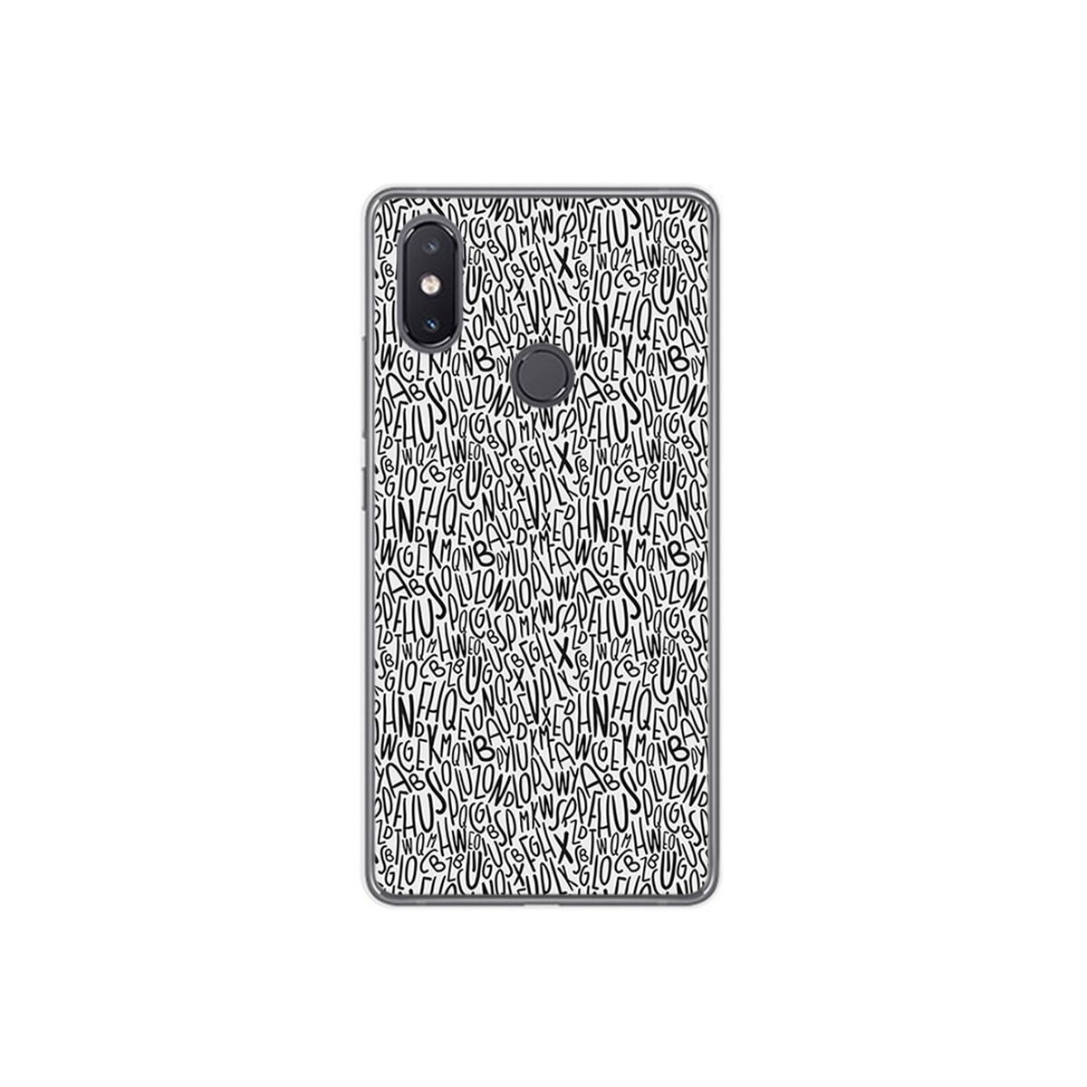 Funda Gel Tpu para Xiaomi Mi 8 Se Diseño Letras Dibujos
