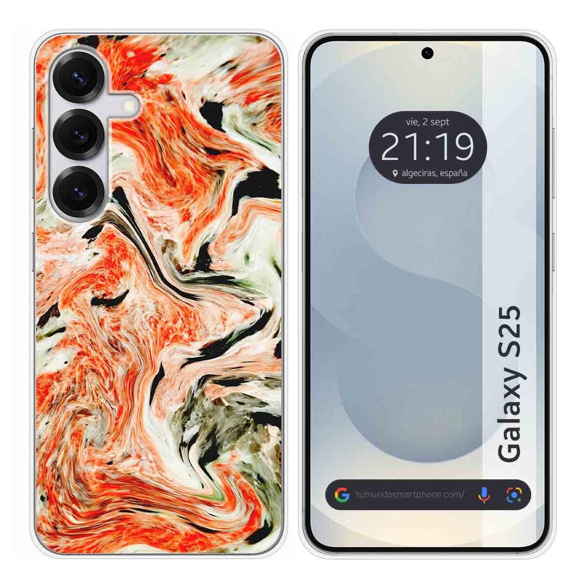 Funda Silicona para Samsung Galaxy S25 5G diseño Mármol 12 Dibujos