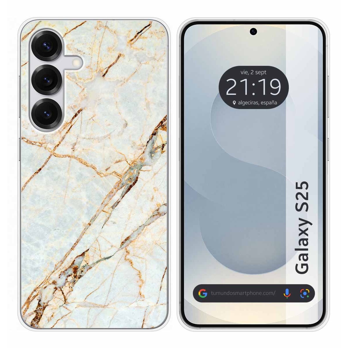 Funda Silicona para Samsung Galaxy S25 5G diseño Mármol 13 Dibujos