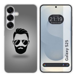 Funda Silicona para Samsung Galaxy S25 5G diseño Barba Dibujos