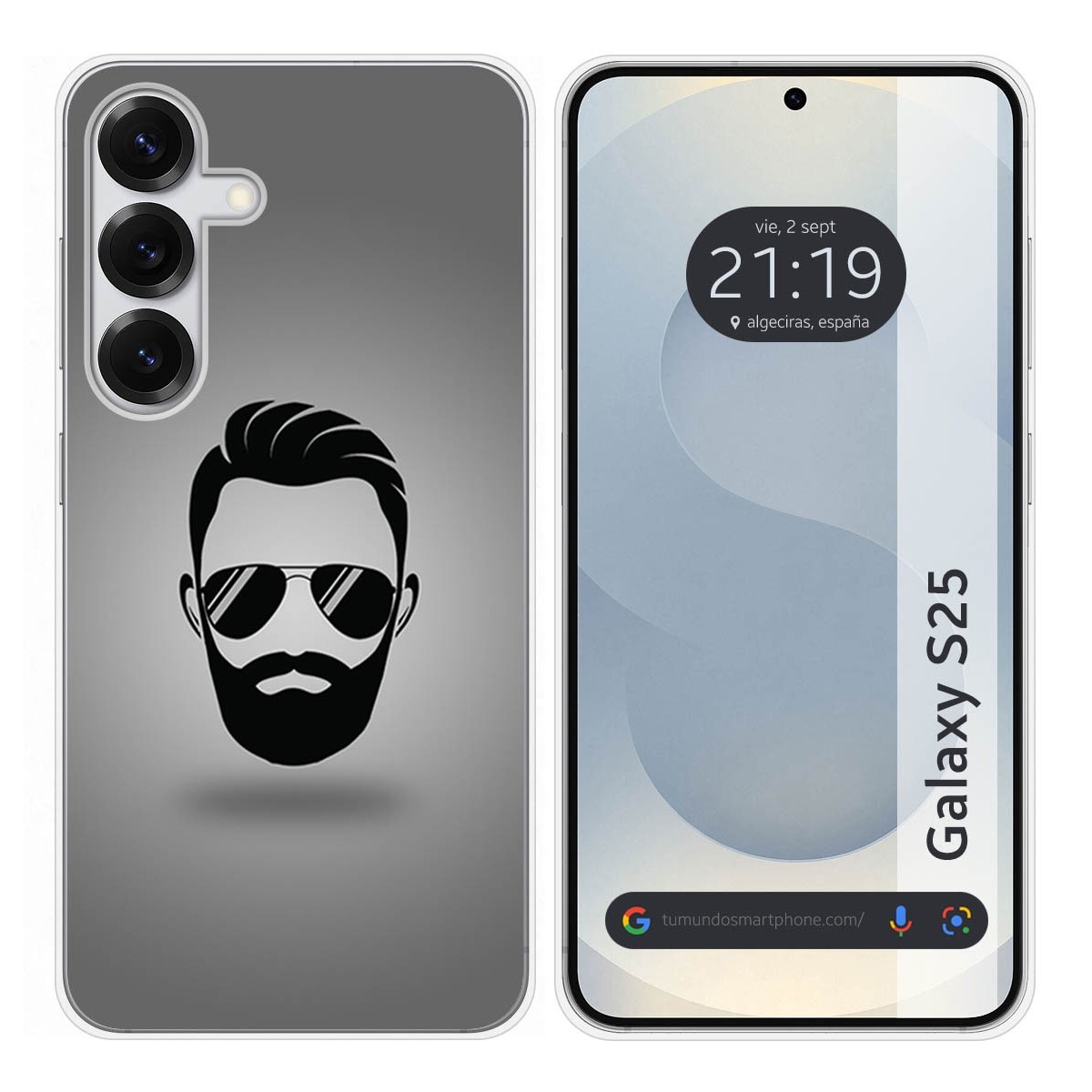 Funda Silicona para Samsung Galaxy S25 5G diseño Barba Dibujos