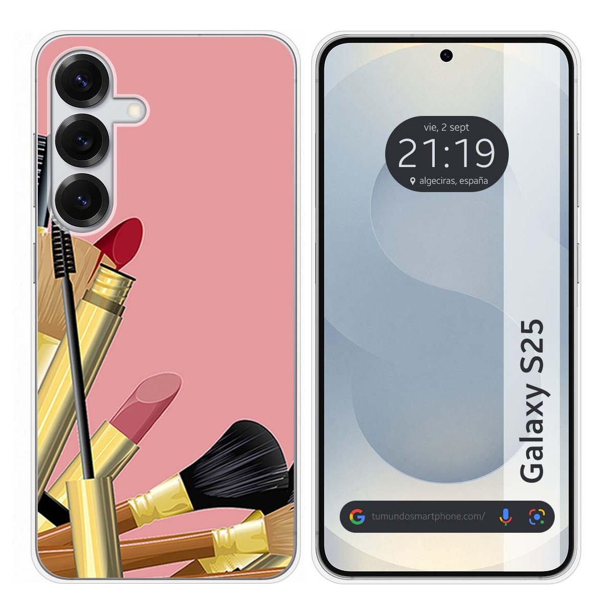 Funda Silicona para Samsung Galaxy S25 5G diseño Brochas Dibujos