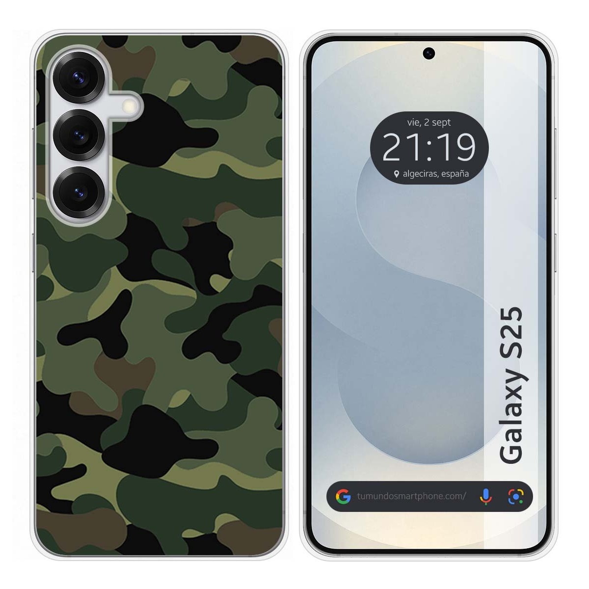 Funda Silicona para Samsung Galaxy S25 5G diseño Camuflaje Dibujos