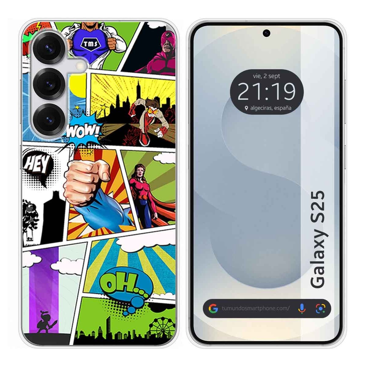 Funda Silicona para Samsung Galaxy S25 5G diseño Comic Dibujos