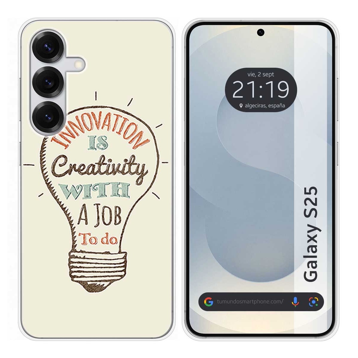 Funda Silicona para Samsung Galaxy S25 5G diseño Creativity Dibujos