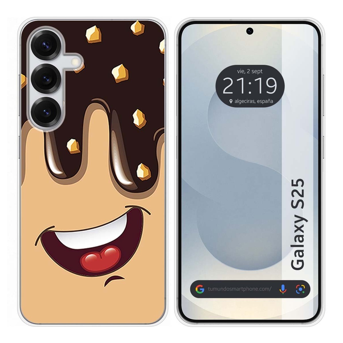 Funda Silicona para Samsung Galaxy S25 5G diseño Helado Chocolate Dibujos