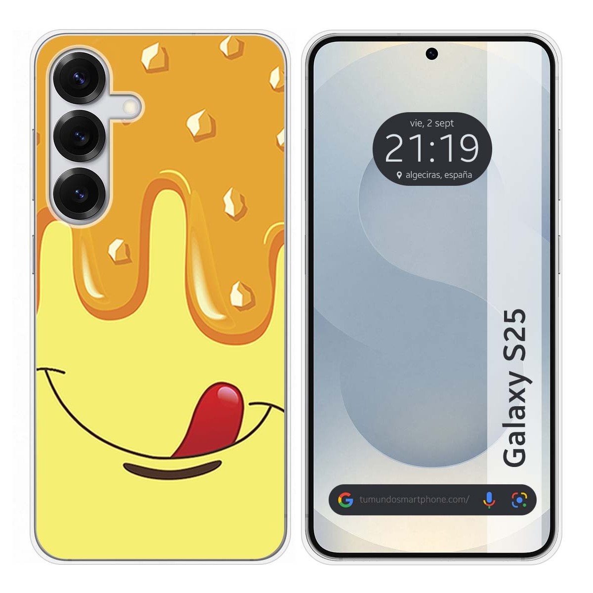 Funda Silicona para Samsung Galaxy S25 5G diseño Helado Vainilla Dibujos