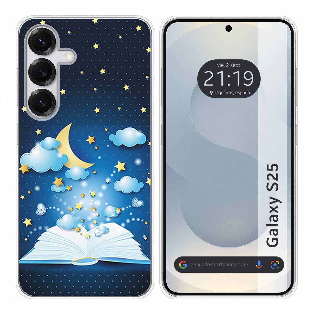 Funda Silicona para Samsung Galaxy S25 5G diseño Libro Cuentos Dibujos