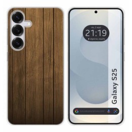 Funda Silicona para Samsung Galaxy S25 5G diseño Madera Dibujos