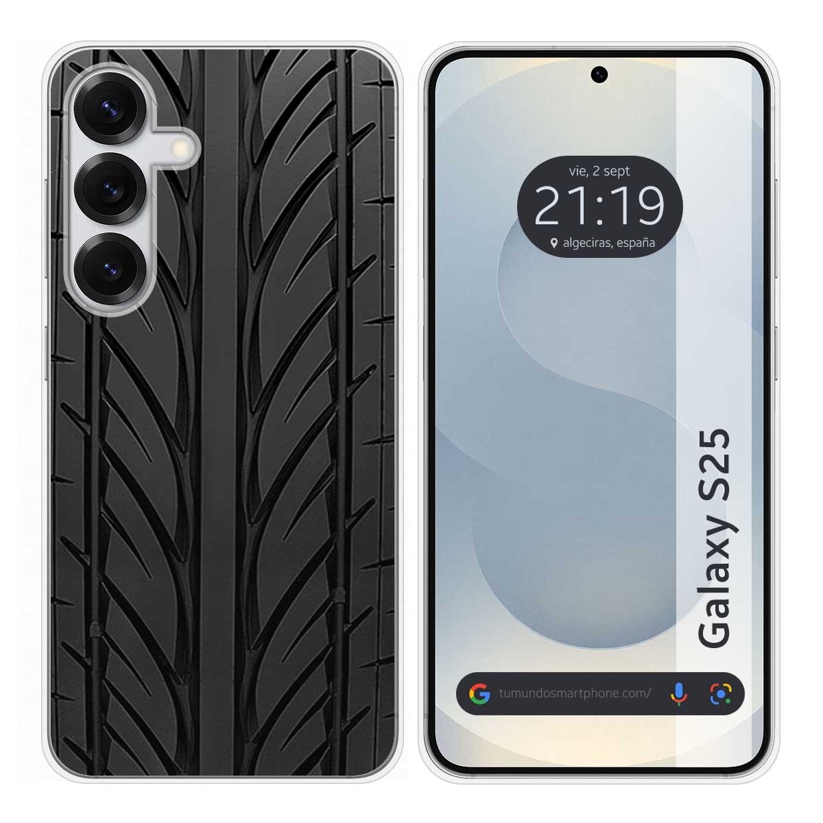 Funda Silicona para Samsung Galaxy S25 5G diseño Neumatico Dibujos