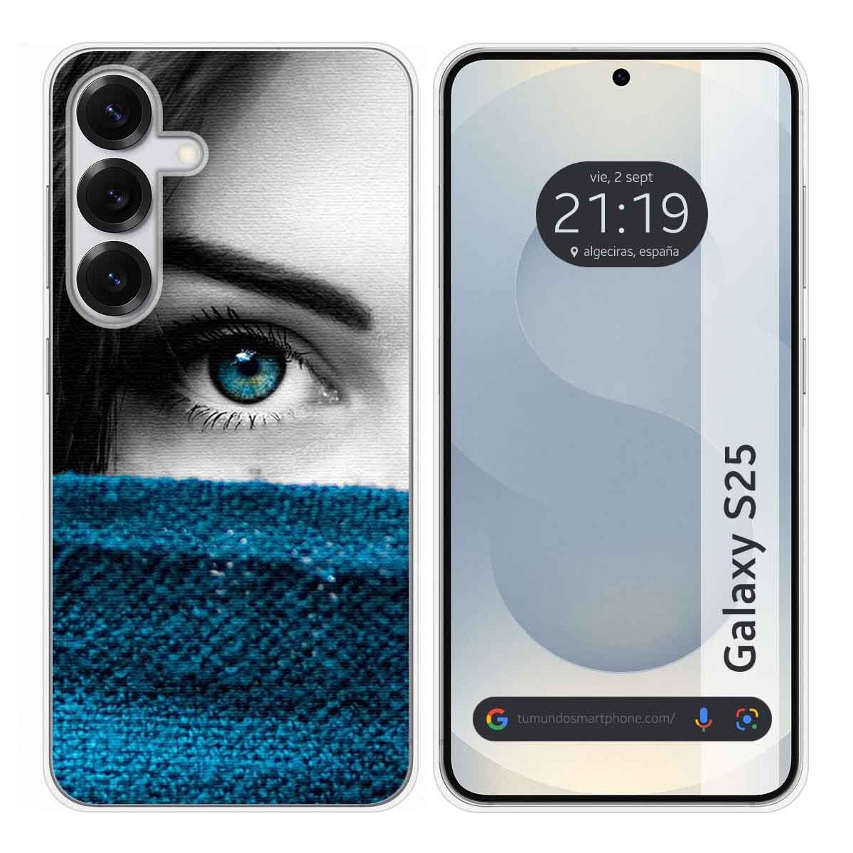 Funda Silicona para Samsung Galaxy S25 5G diseño Ojo Dibujos