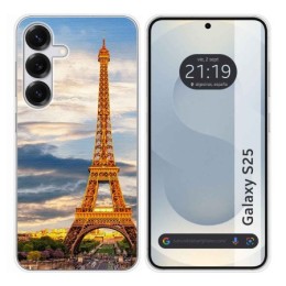 Funda Silicona para Samsung Galaxy S25 5G diseño Paris Dibujos