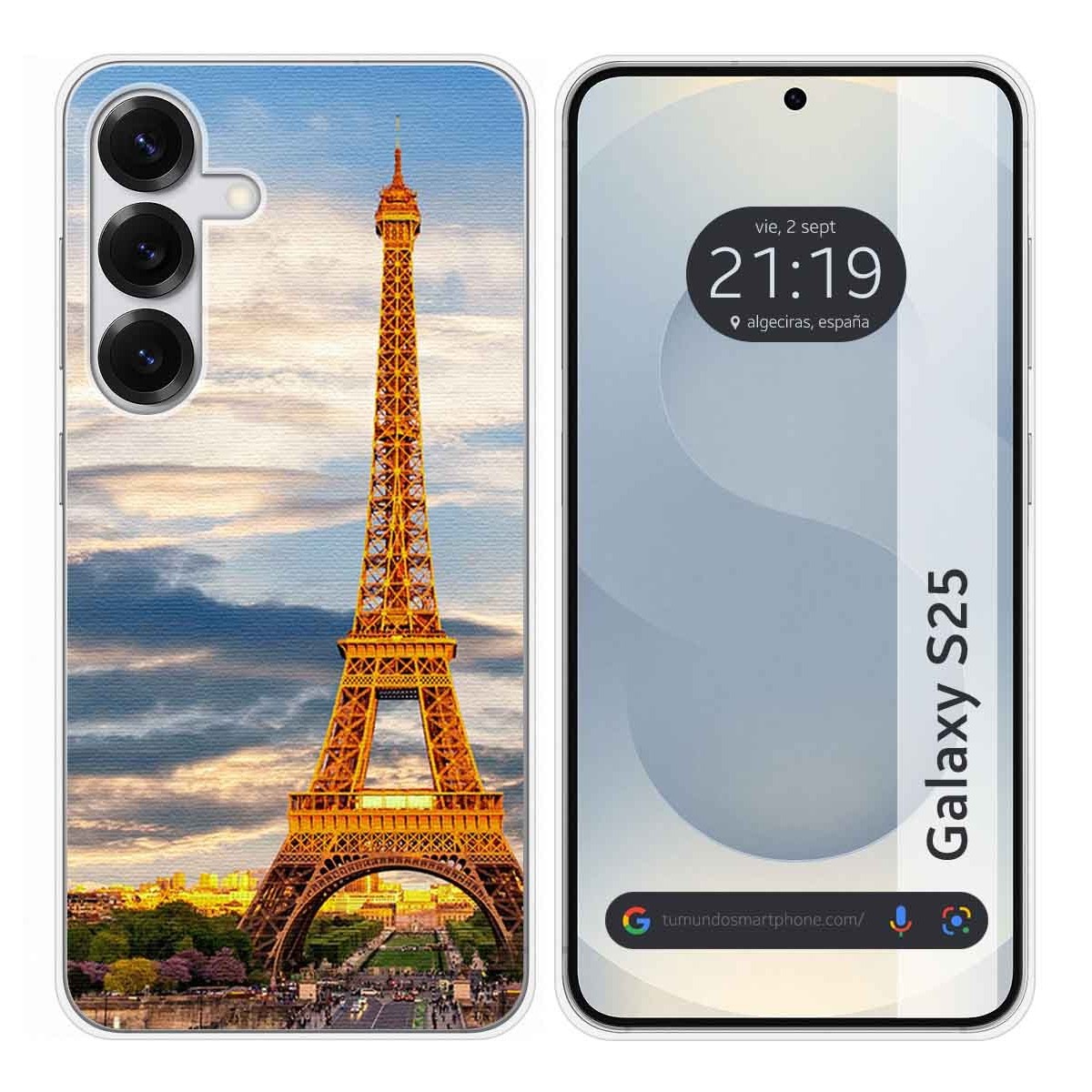 Funda Silicona para Samsung Galaxy S25 5G diseño Paris Dibujos