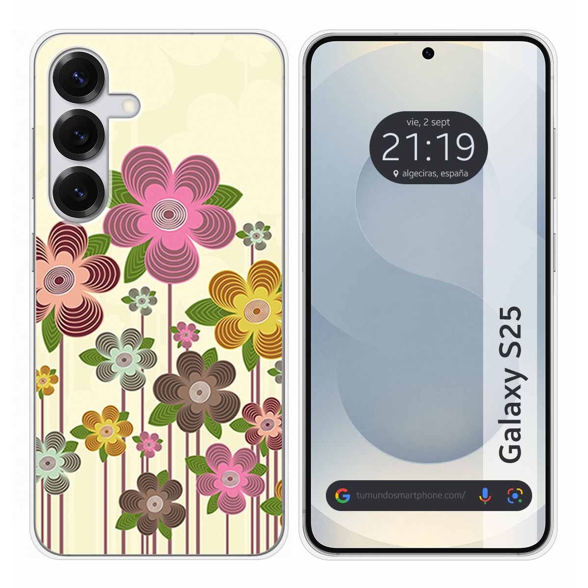 Funda Silicona para Samsung Galaxy S25 5G diseño Primavera En Flor Dibujos