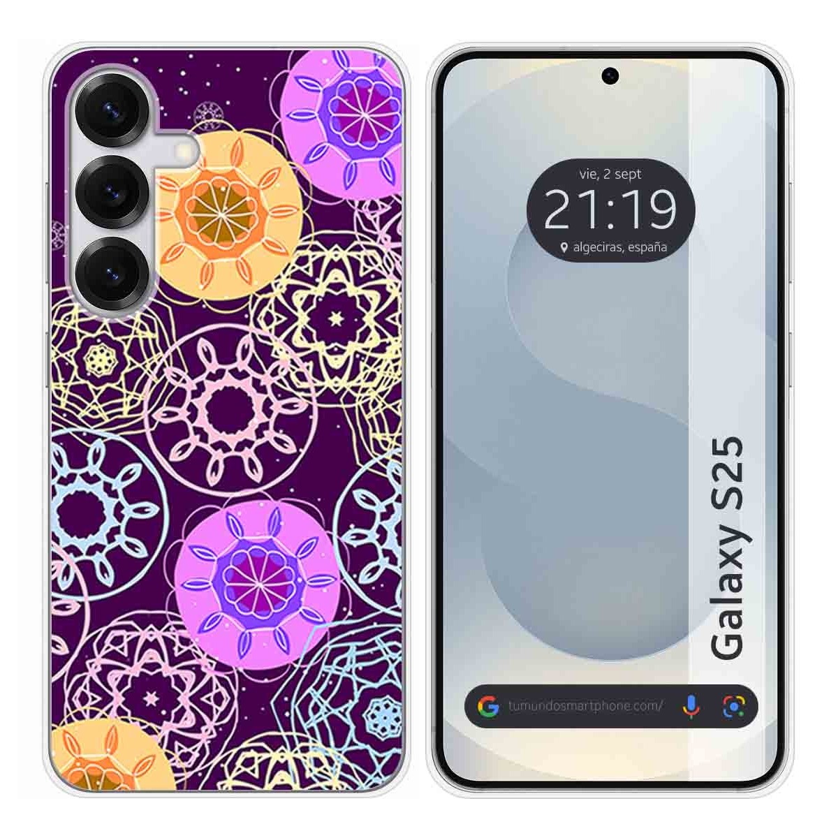 Funda Silicona para Samsung Galaxy S25 5G diseño Radial Dibujos