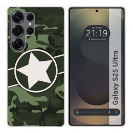 Funda Silicona para Samsung Galaxy S25 Ultra 5G diseño Camuflaje 01 Dibujos