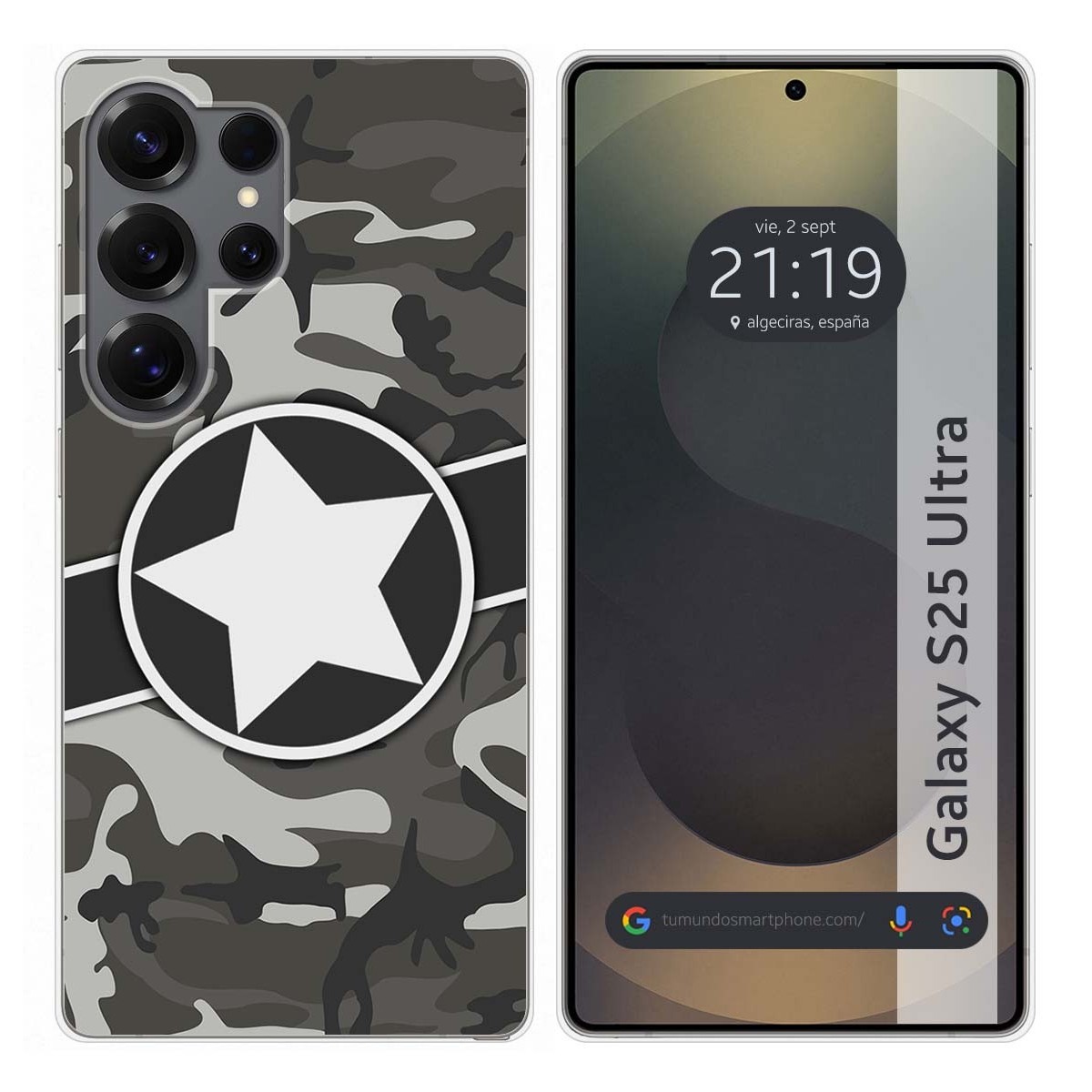 Funda Silicona para Samsung Galaxy S25 Ultra 5G diseño Camuflaje 02 Dibujos