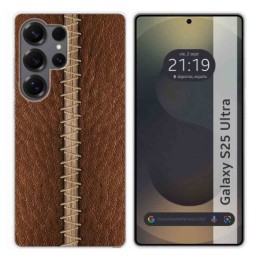 Funda Silicona para Samsung Galaxy S25 Ultra 5G diseño Cuero 01 Dibujos