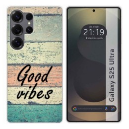 Funda Silicona para Samsung Galaxy S25 Ultra 5G diseño Madera 01 Dibujos