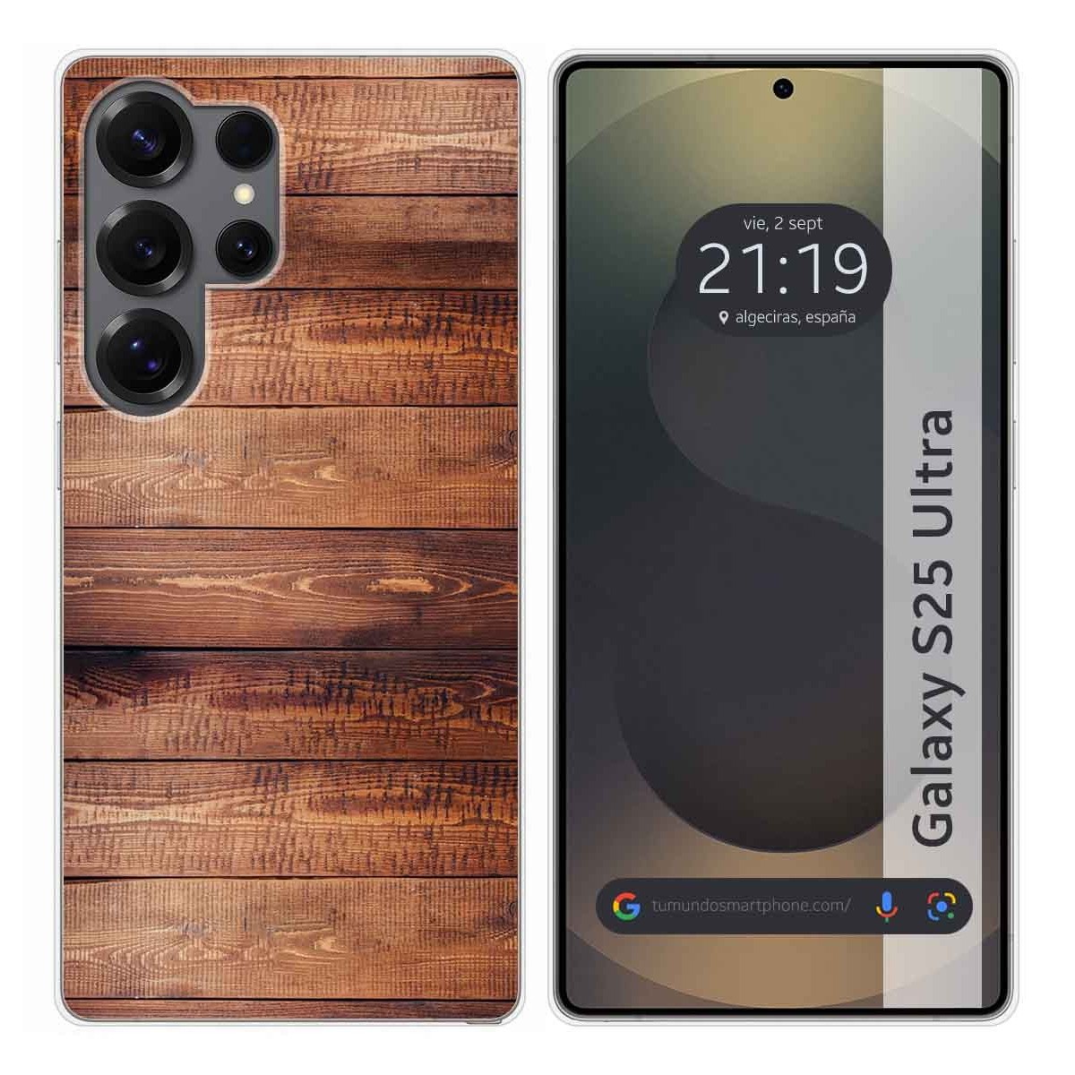 Funda Silicona para Samsung Galaxy S25 Ultra 5G diseño Madera 02 Dibujos